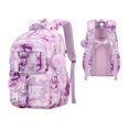 thumbnail image 1 of Butterfly Floral Print Polyester Backpack, Lightweight Large Capacity Casual Daypack with Padded Adjustable Shoulder Straps, Wear Resistant Storage Bag for Daily Commuting & Travel, 1 of 9