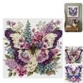 thumbnail image 1 of Butterfly Flower Cross Stitch Kit, Beginner Embroidery Kit with Pattern, DIY Handmade Needlepoint Art Set for Home Wall Decor A_031, 1 of 3