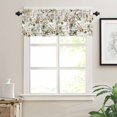 thumbnail image 1 of Butterfly Flower Eucalyptus Leaves Window Valances for Kitchen,Rod Pocket Valance Privacy Small Curtain,Watercolor Branches Green Leaf Window Treatment Drapes for Bedroom Farmhouse Home Decor, 1 of 8