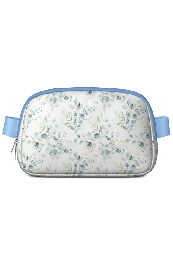Butterfly & Flower Fanny Pack – Boho Botanical Waist Bag for Women, Spring Garden Vibe with Artistic Watercolor Bloom