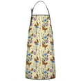 thumbnail image 1 of Butterfly Flower Plant Pattern Apron-Garden Aprons for Women with Pockets-Cotton Linen Waterproof Kitchen Cooking Gardening Aprons Adjustable for Kitchen,Cooking,BBQ and Salon 33x27 Inch, 1 of 7