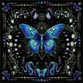 thumbnail image 1 of Butterfly Flower Tarots Tablecloth Divinations Cards Table Cloth Tapestry Astrologys Witchcrafts Deck Cloth Wall Decors, 1 of 8