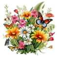 thumbnail image 1 of Butterfly Flower Toilet Seat Stickers, 1 of 8