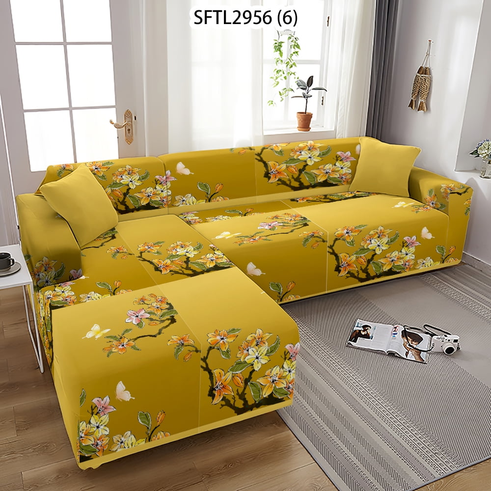 Butterfly Flowers Sofs Covers Sectional Sofa Cover L Shape Sofa Cover Sofa Liner Kids Sofa Armchair Lining Sofa Cover L Shap