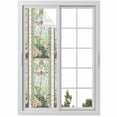 thumbnail image 1 of Butterfly Flowers Window Privacy Film, Vintage Stained Glass Green Spring Static Cling UV Sun Blocking Heat Control Window Tint Day and Night, Non-Adhesive One Way Windows Privacy Cover 17.7''x78.7'', 1 of 7