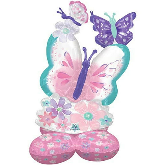 Butterfly Flutters Airloonz Fill With Air Balloon 44"