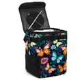 thumbnail image 1 of Butterfly Foldable Car Garbage Can with Lid, Leak-Proof & Hanging Storage Bag - Trash Can for Car, 1 of 1
