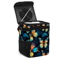 thumbnail image 1 of Butterfly Foldable Car Garbage Can with Lid, Leak-proof Hanging Storage Bag - Mini Trash Can for Car, 1 of 1