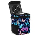 thumbnail image 1 of Butterfly Foldable Car Trash Can with Lid, Leak-proof Mini Trash Can, Hanging Storage Bag, Car Trash Bin, 1 of 1