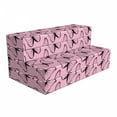 thumbnail image 1 of Butterfly Foldable Mattress, Gracious Spring Animal, 78.7" x 47.2", Pale Pink Charcoal Grey, by Ambesonne, 1 of 6