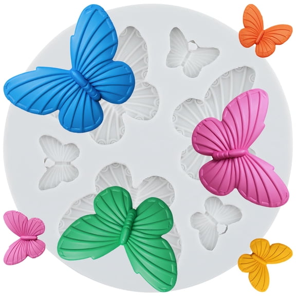 Butterfly Fondant Silicone Molds for Cake Decoration Cupcake Topper Chocolate Candy Sugar Gum Paste Polymer Clay.