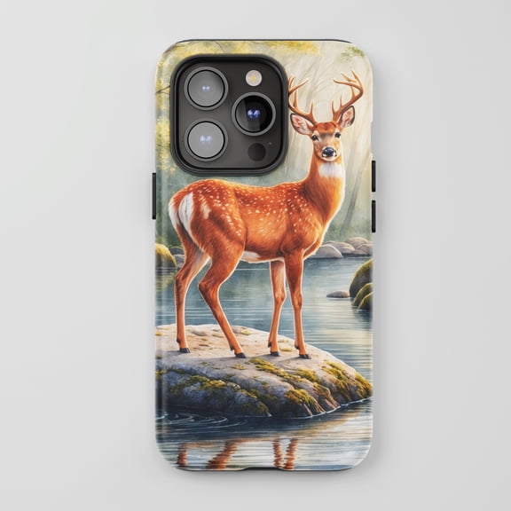 Butterfly For All iPhone Series Tough Phone Case Nature White Mint Green