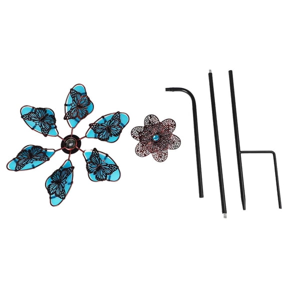 Butterfly Garden Decor Night Glow Spinner Suitable For Patios Hassle-Free Setup
