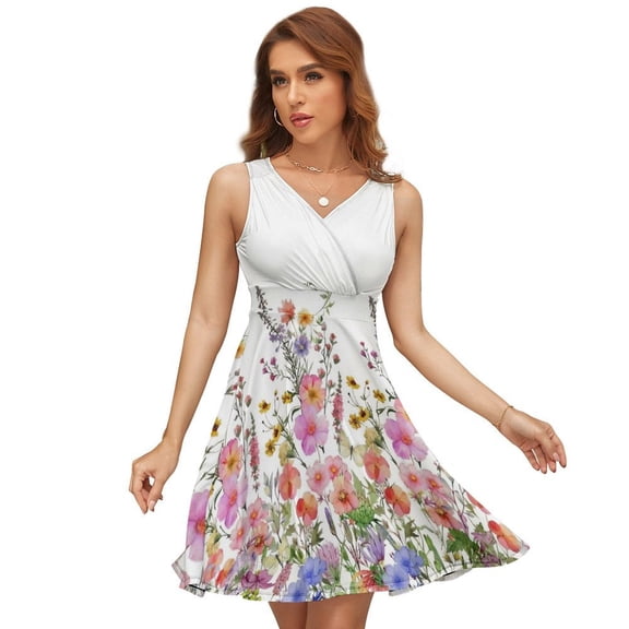 Butterfly Garden Dress Fashion Beach Long Dresses Female Party Printed Sundress