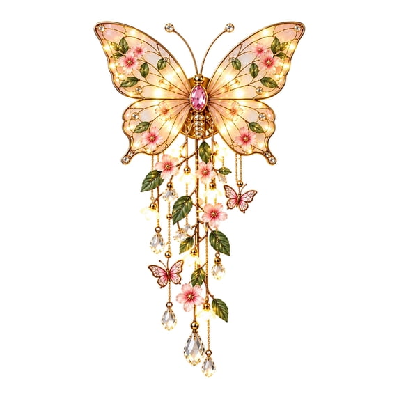 Butterfly Garden Light Decoration – Battery Operated LED Butterfly ...