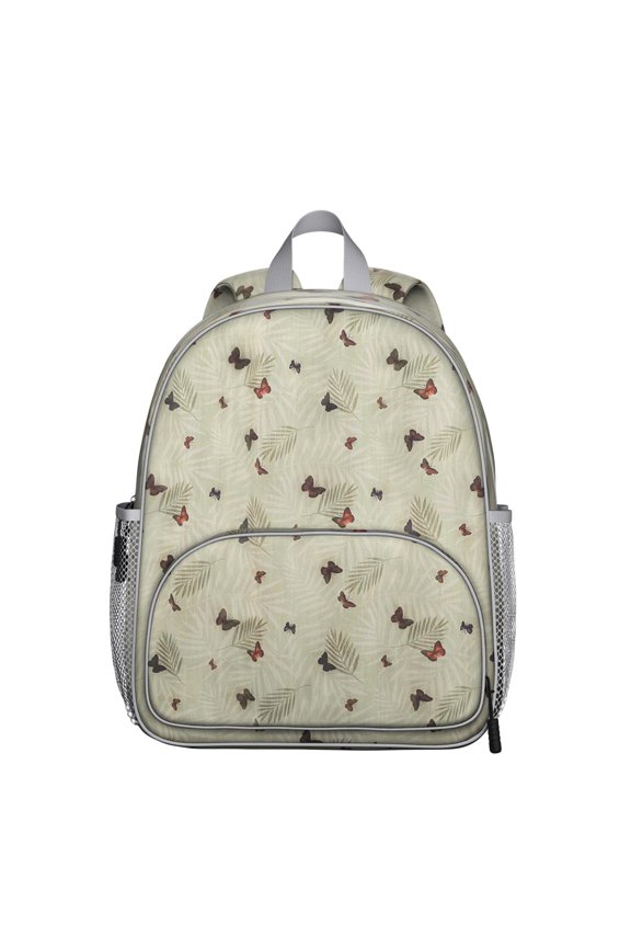 Butterfly Garden Student Backpack – Colorful Floral Pattern with Watercolor Wings and Aesthetic Fantasy Style