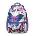 thumbnail image 1 of Butterfly Garden Themed Backpack - Waterproof, Breathable Mesh Straps, Colorful Butterfly Pattern for Daily Use, 1 of 5