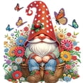 thumbnail image 1 of Butterfly Gnome on Flower Basket Diamond Art Painting Kit, 1 of 7
