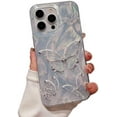 thumbnail image 1 of Butterfly Gradient Plating Silver Water Flow Laser Soft Case for iPhone (iPhone 12 Pro,Silver), 1 of 6