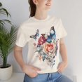 thumbnail image 1 of Butterfly Graphic T Shirt Unisex Art Design Tee Soft Comfort, 1 of 50