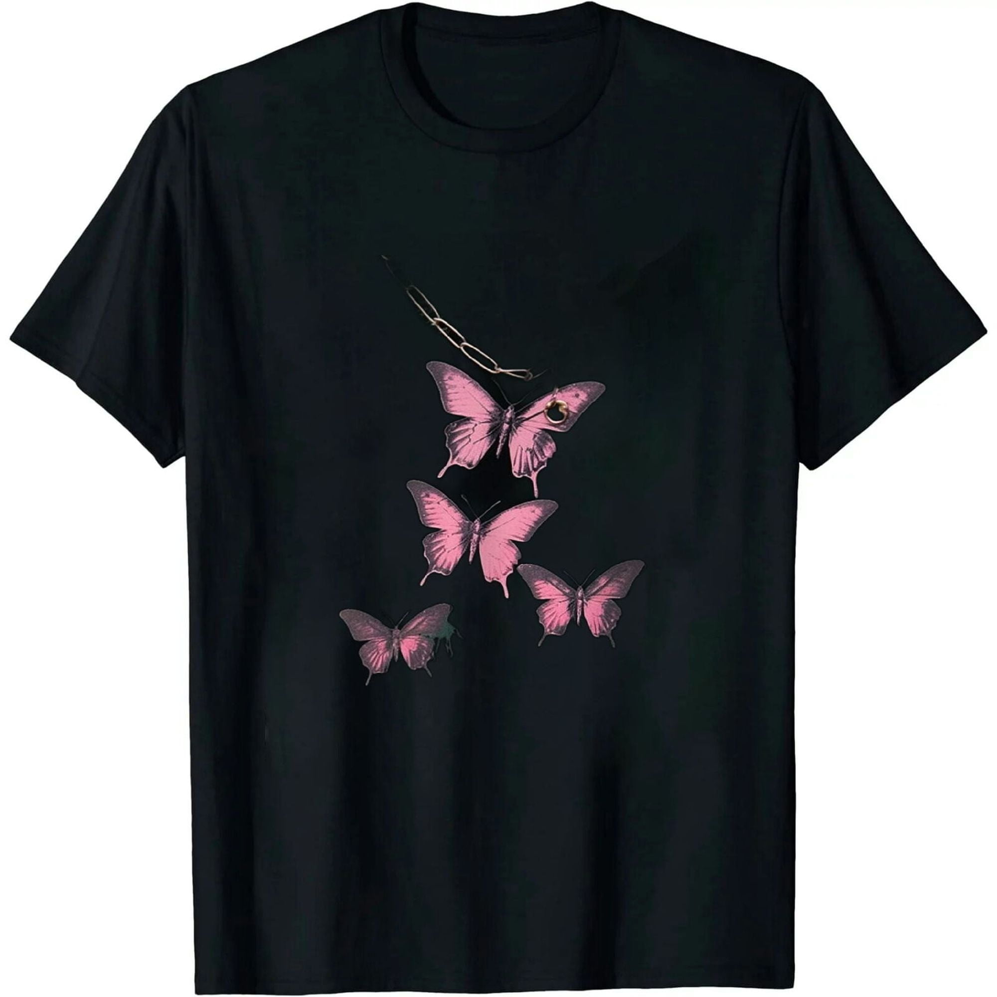 Butterfly Graphic Tees Y2k Mens Oversized T Shirts - Walmart.com