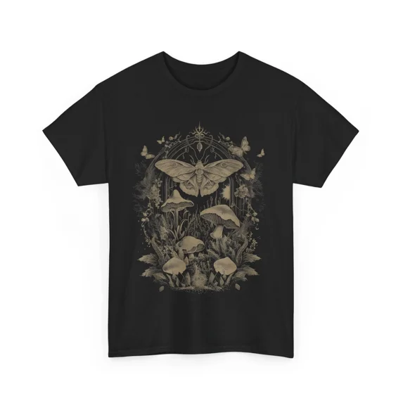 Butterfly Grunge Fairycore Therian Clothing Cute Moth Floral Shirt Unisex S-5XL