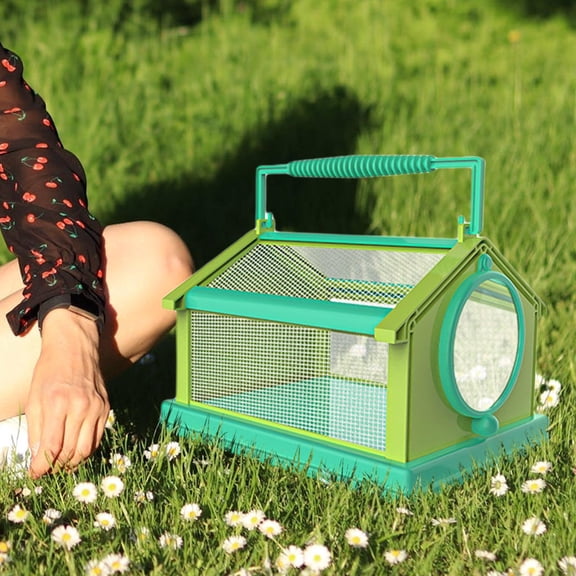 Butterfly Habitat Cage Monarch Butterfly Habitat Butterfly Cage for Outdoor Collapsible W/ Carrying Handle Mesh Cage for Kids 7.87x5.91x5.31inch
