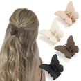 thumbnail image 1 of Butterfly Hair Clips 4 Pcs Hair Claw Clips for Women Cute Hair Clips for Girls Nonslip Strong Grip Claw Clip Matte Hair Claws Hair Accessories Hair Clamps Jaw Clips for Thin and Medium Hairhin, 1 of 5