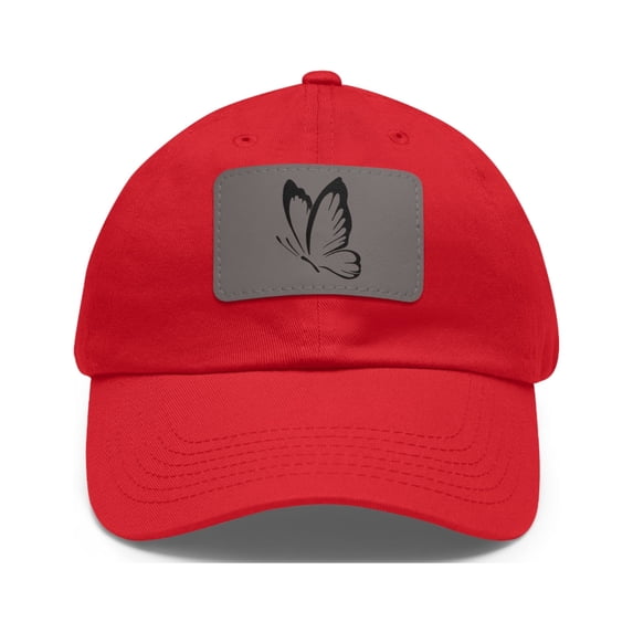 Butterfly Hat With Patch Dad Hat Casual Strap Back Multiple Color