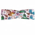 thumbnail image 1 of Butterfly Headband, Floral Arrangement with Vibrant Colored Butterflies with Design Elements, Elastic and Soft Women's Bandana for Sports and Everyday Use, Grey Red Coconut, by Ambesonne, 1 of 3