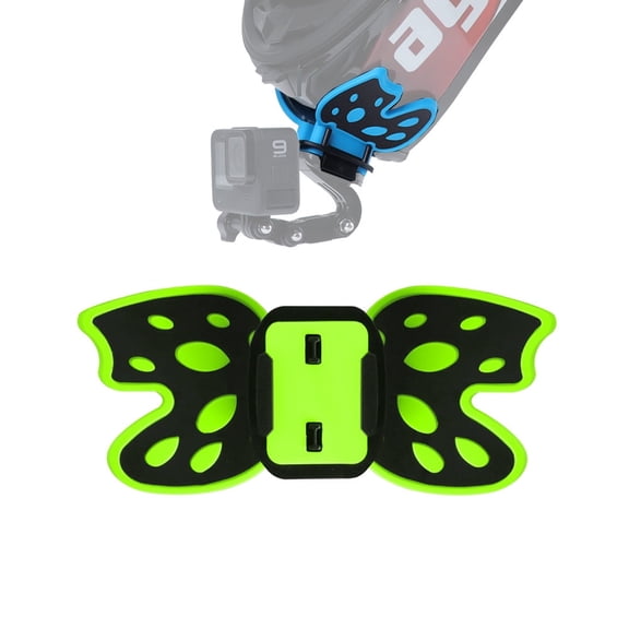 Butterfly Helmet Mount Adapter for GoPro, Insta360, DJI and Other Action Cameras