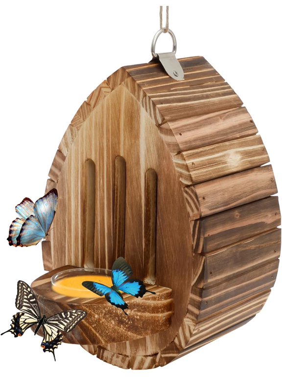Butterfly House Wooden Shelter, Butterfly Habitat Nesting Box, Natural Hanging Garden Outside Decoration, Multifunctional Butterfly Houses For Bugs, Butterflies, Moths, Lacewings