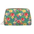 thumbnail image 1 of Butterfly Hummingbird Flower Makeup Bag, Large Capacity Travel Cosmetic Bag for Women Girls- Travel Toiletry Bag Leather Portable Waterproof Makeup Case Organizer with Handle, 1 of 4