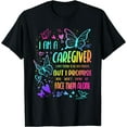 thumbnail image 1 of Butterfly I Am A Caregiver Job Profession Caregiving Carer T-Shirt, 1 of 4