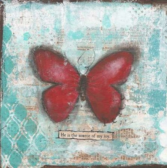 Butterfly I Canvas Art - Cassandra Cushman (24 x 24)