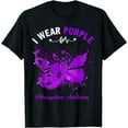 thumbnail image 1 of Butterfly I Wear Purple For Fibromyalgia Awareness T-Shirt, 1 of 2