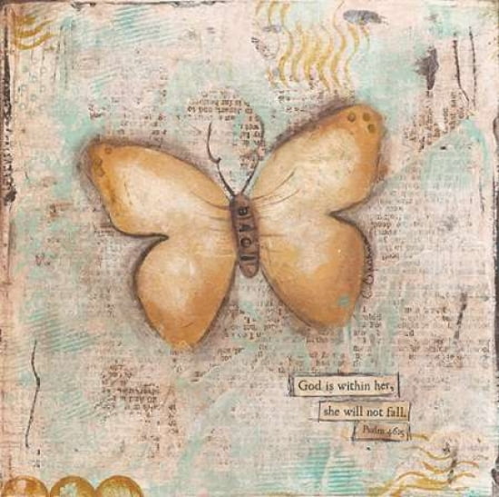 Butterfly IV Canvas Art - Cassandra Cushman (24 x 24)