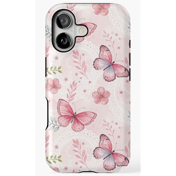 Butterfly In Spring Garden Insect Art Flower Cover Case Phone Case for iPhone 17 16 15 14 13 12 11 Pro Max