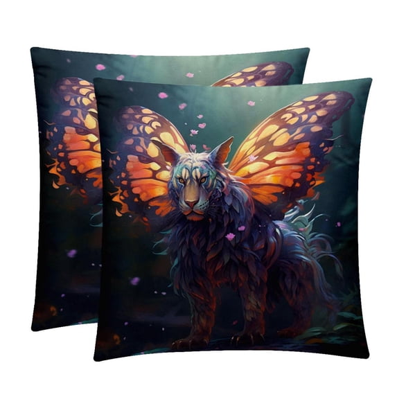 Butterfly Inserts - Set of 2 Bed Pillow Inserts with Unique Patterns - Available in Sizes 16x16, 18x18, 20x20 Inches for Throw Pillow Covers - Great for Any Occasion!