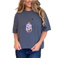 thumbnail image 1 of Butterfly Jar T-Shirt, Colorful Butterfly Graphic Tee, Cute Floral Design Shirt, Artistic Jar Print Top, Nature Inspired Clothing, Denim Comfort Colors T-Shirt, Small, 1 of 1