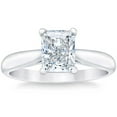 thumbnail image 1 of Butterfly Jewel 1.4 Ct Radiant Cut Moissanite Rings - 14K Gold Plated Rings - Engagement Moissanite Ring - Wedding Proposal Rings for Her - Anniversary Gifts for Couples - 25th Anniversary Gifts, 1 of 3