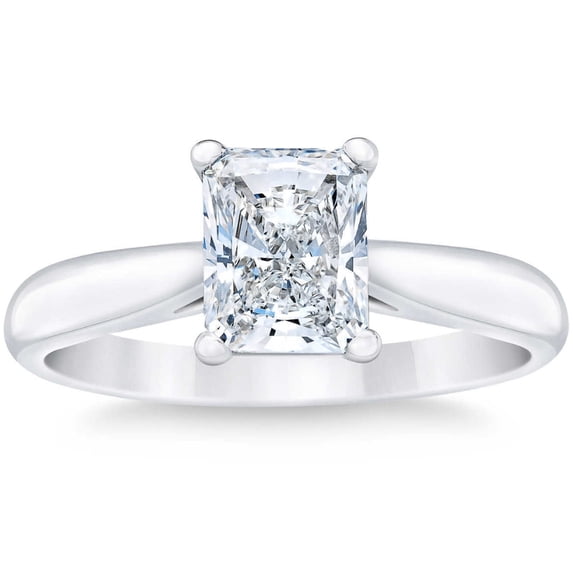 Butterfly Jewel 1.4 Ct Radiant Cut Moissanite Rings - 14K Gold Plated Rings - Engagement Moissanite Ring - Wedding Proposal Rings for Her - Anniversary Gifts for Couples - 25th Anniversary Gifts