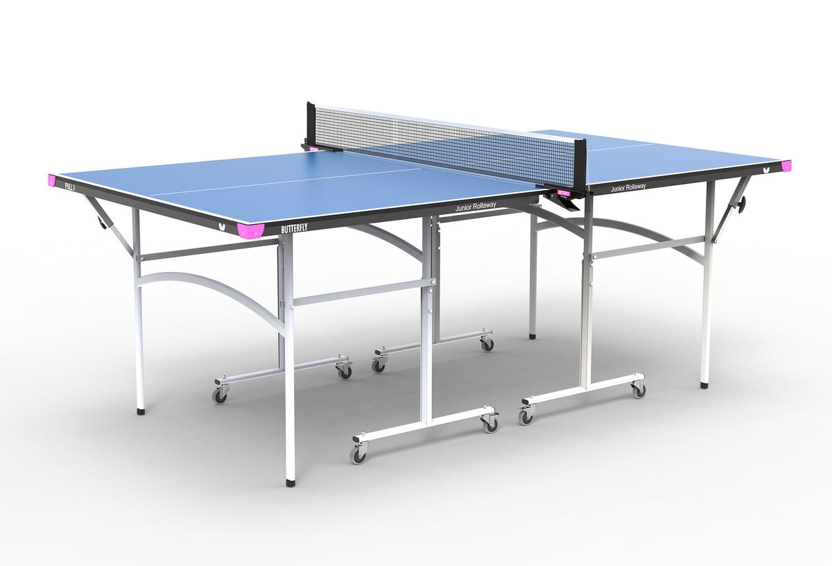 Compact Blue Folding Table Tennis Table with Net Included