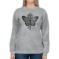 thumbnail image 1 of Butterfly Key Sweatshirt Women -GoatDeals Designs, Female x-Large, 1 of 4