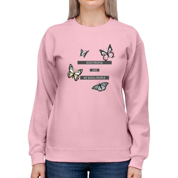 Butterfly Kind People Sweatshirt Women -Image by Shutterstock, Female 3X-Large