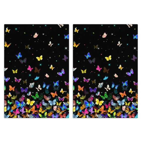 Butterfly Kitchen Towels Set Of 2, Absorbent and Soft Dish Towels for Farmhouse Decor, Country Kitchen.