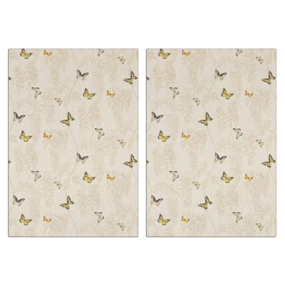 Butterfly Kitchen Towels Set Of 2, Absorbent and Soft Dish Towels for Farmhouse Decor, Country Kitchen.