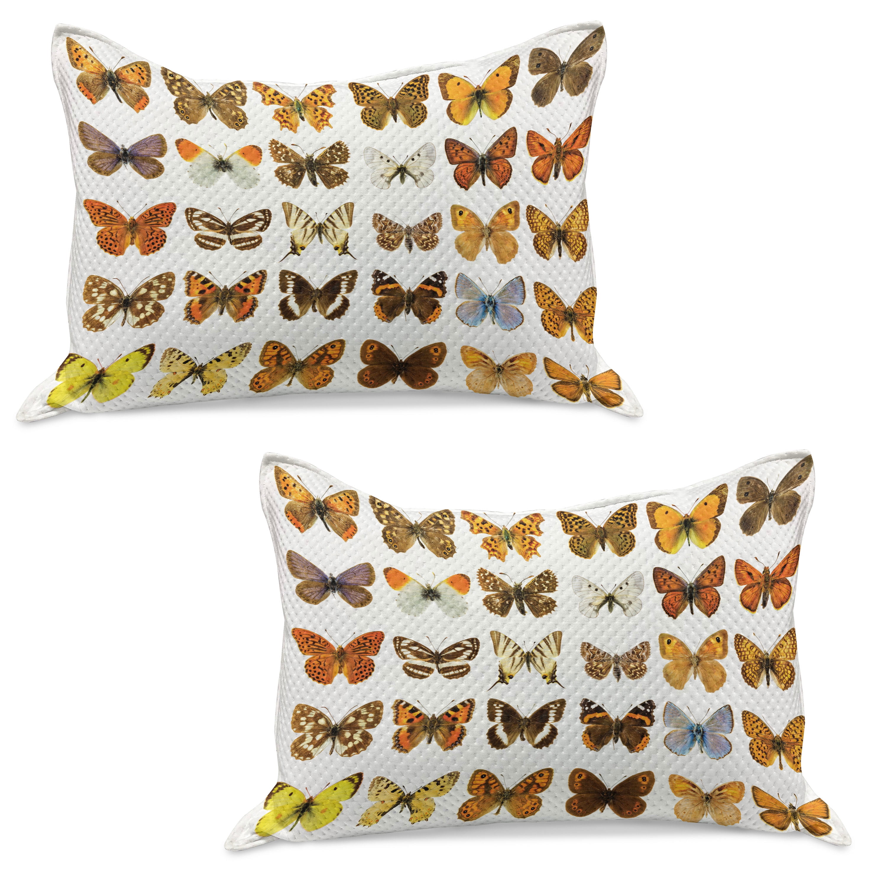 Butterfly Knitted Quilt Pillowcover Set of 2, Butterfly Miracle Wings Joy Freedom Feminine