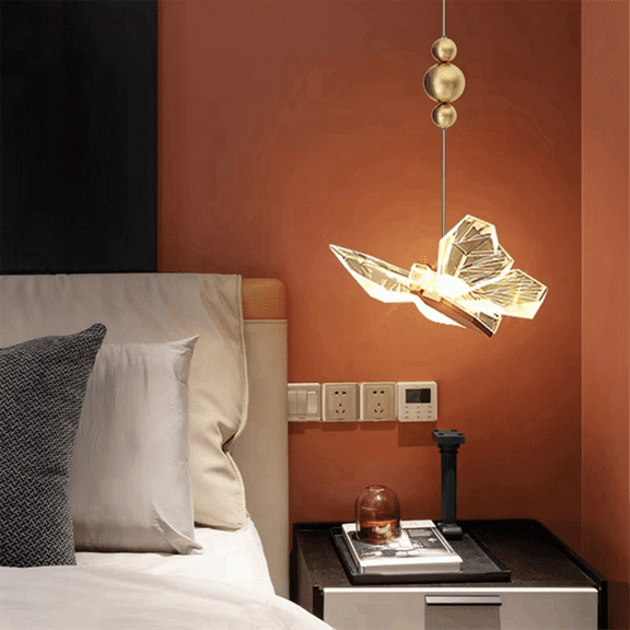 Butterfly LED Chandelier Nordic Indoor Lighting Home Dining Table Living Room Bedroom Decorative Chandelier,1 * Butterfly chandelier