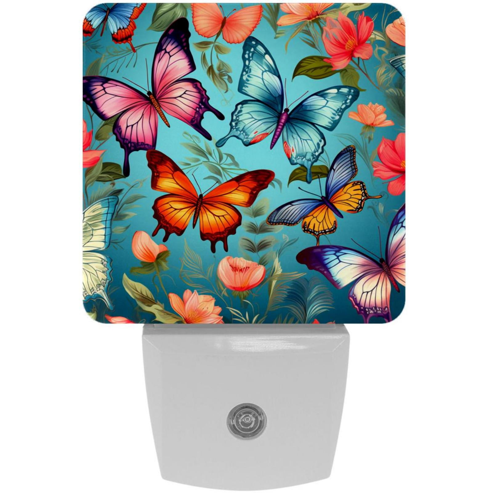 Butterfly Led Square Night Lights - Stylish And Functional Nightlight 